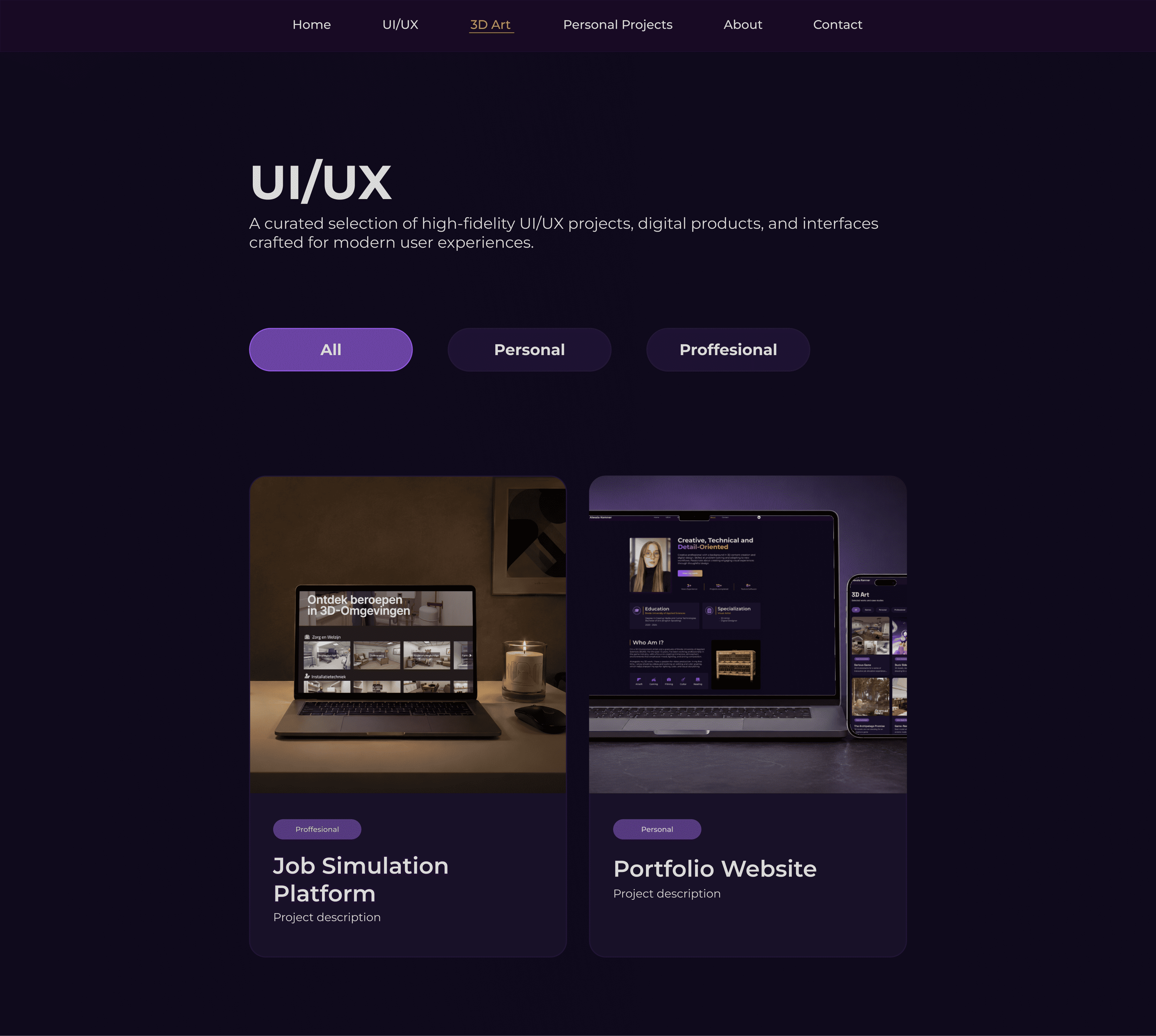 UI/UX Design Showcase