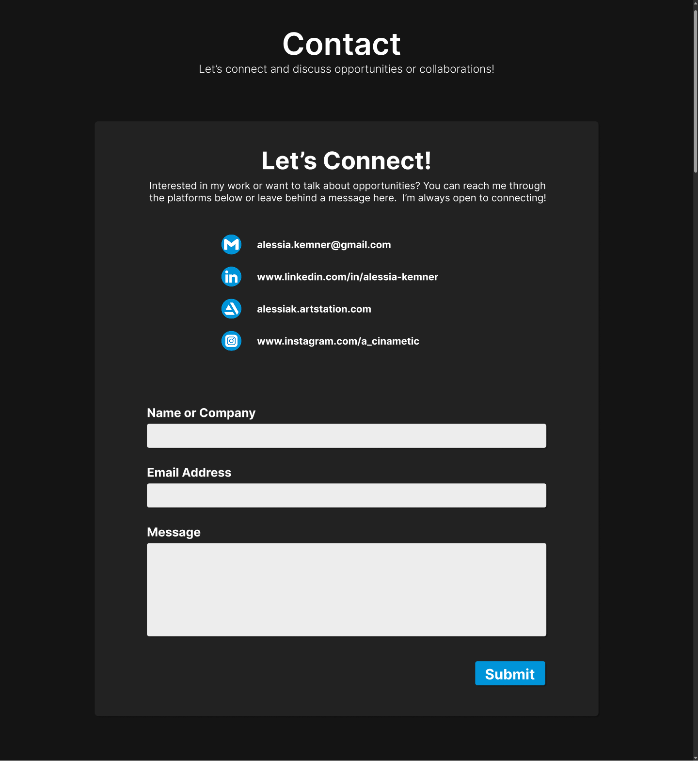 Contact Sketch