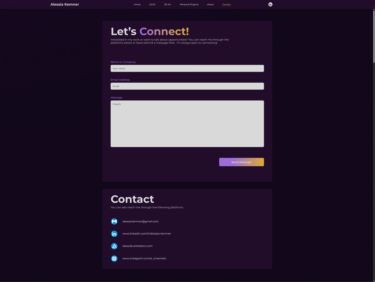 Contact Sketch