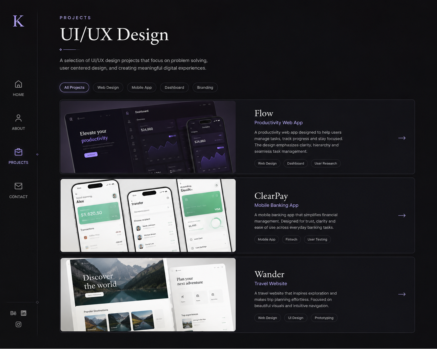 UI/UX Project Reference