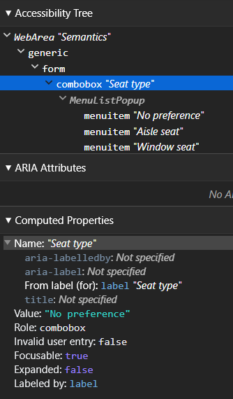 chrome accessibility tab open