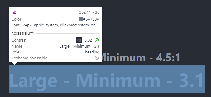 chrome contrast picker with value 3.02