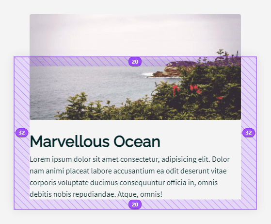 marvelous ocean 32px of spacing