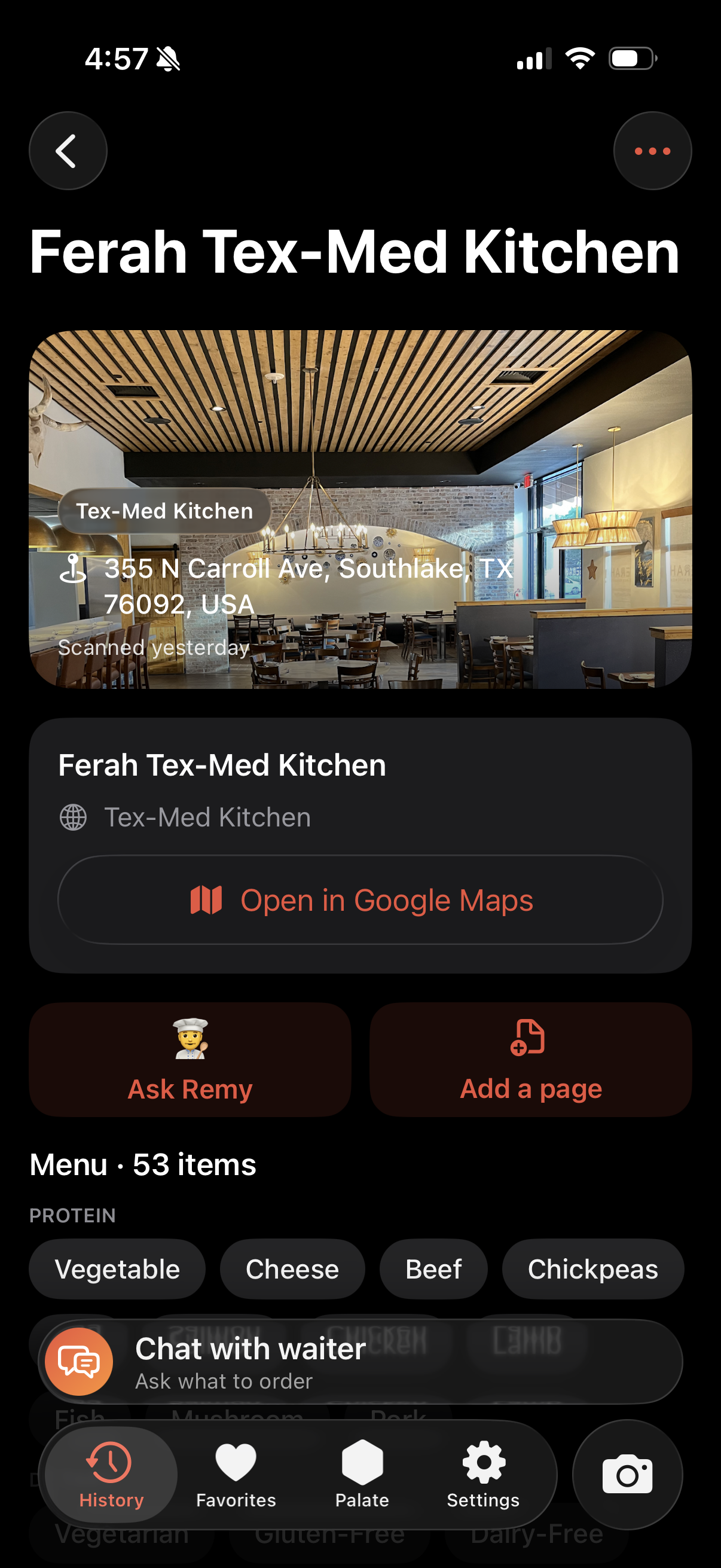 Your menu, decoded