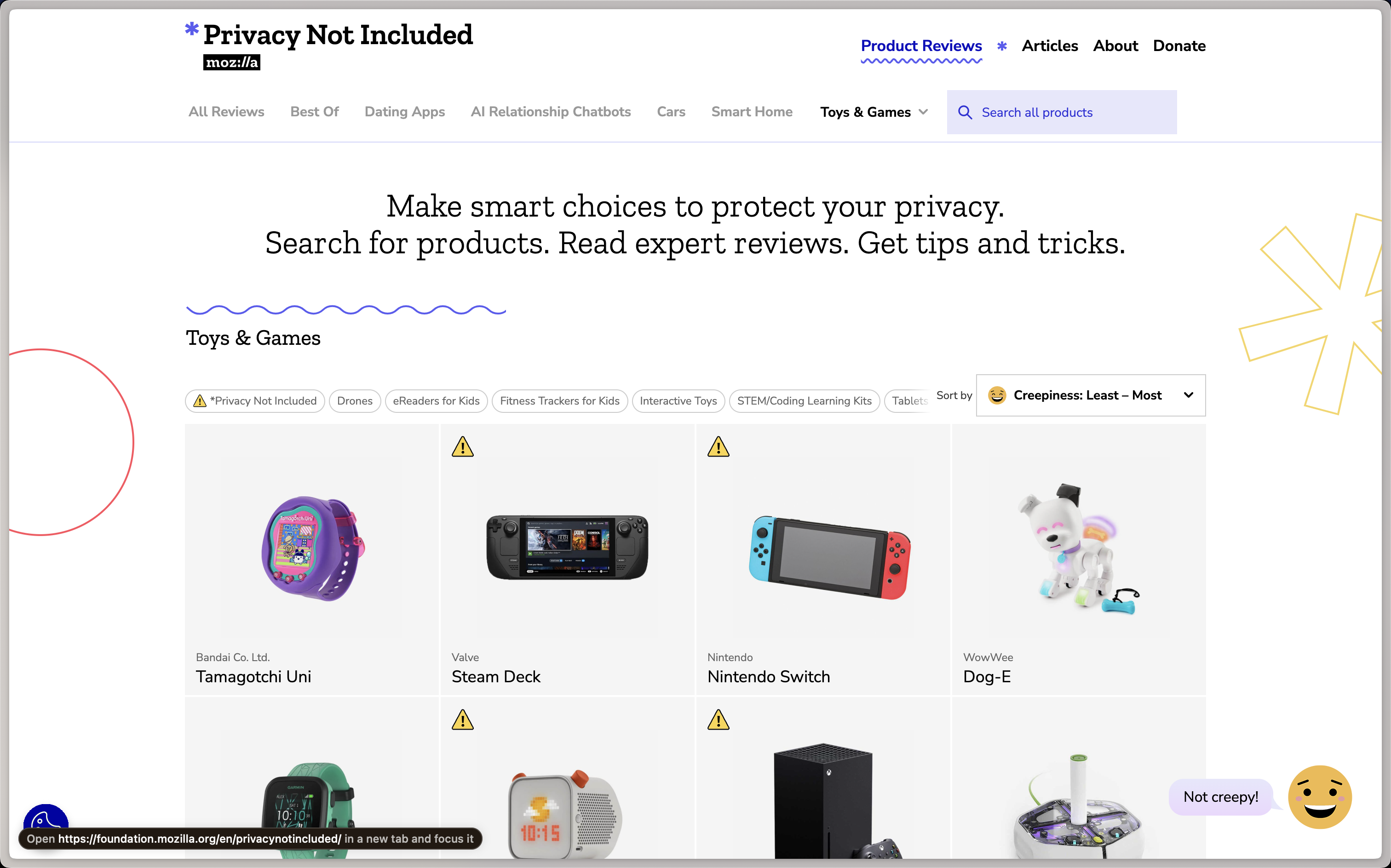 Mozilla's Buyers Guide