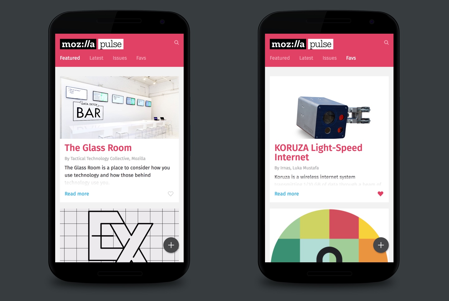 Pulse mobile featured favs