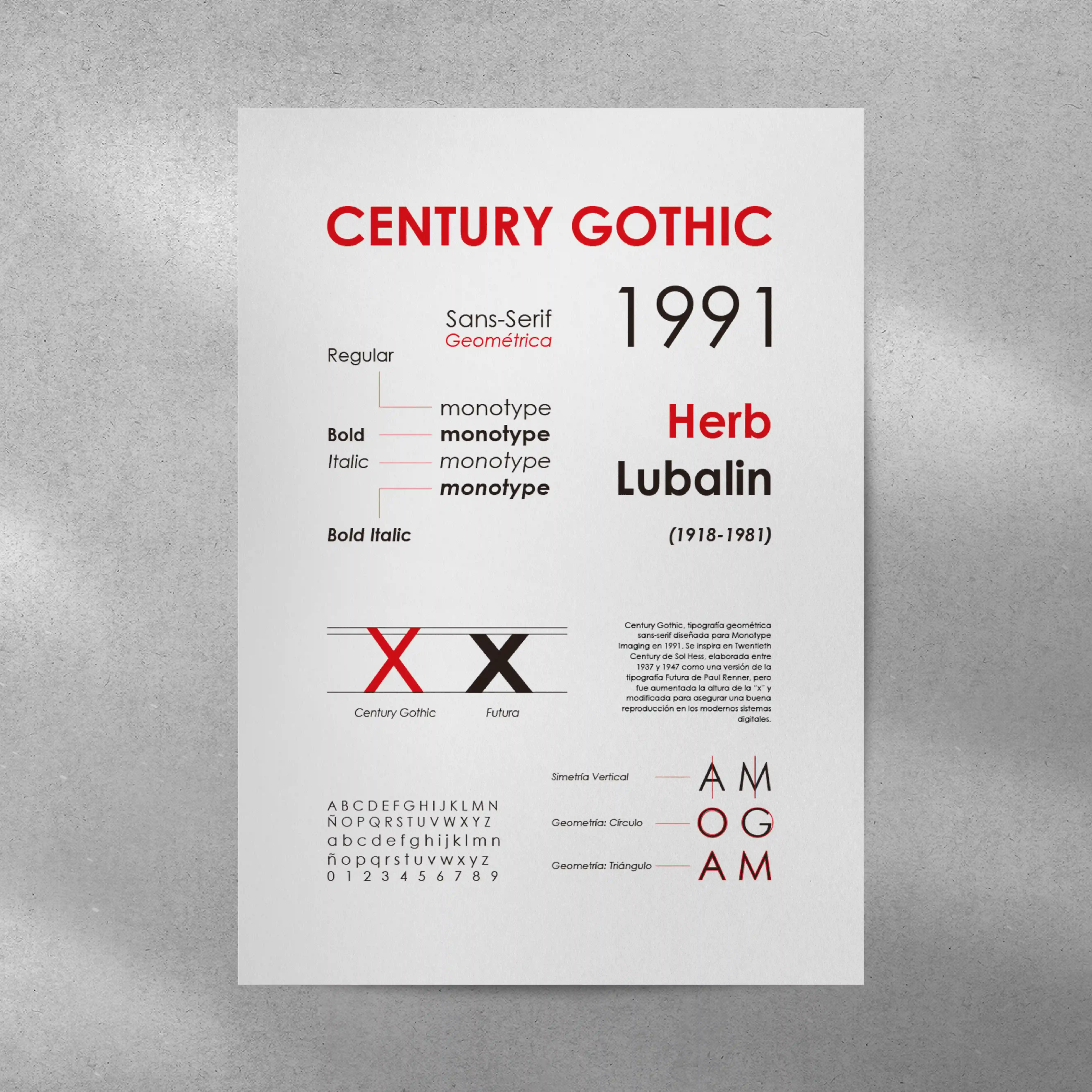 Principal image of Espécimen Century Gothic