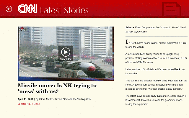 CNN for Windows Tablets gallery image 3