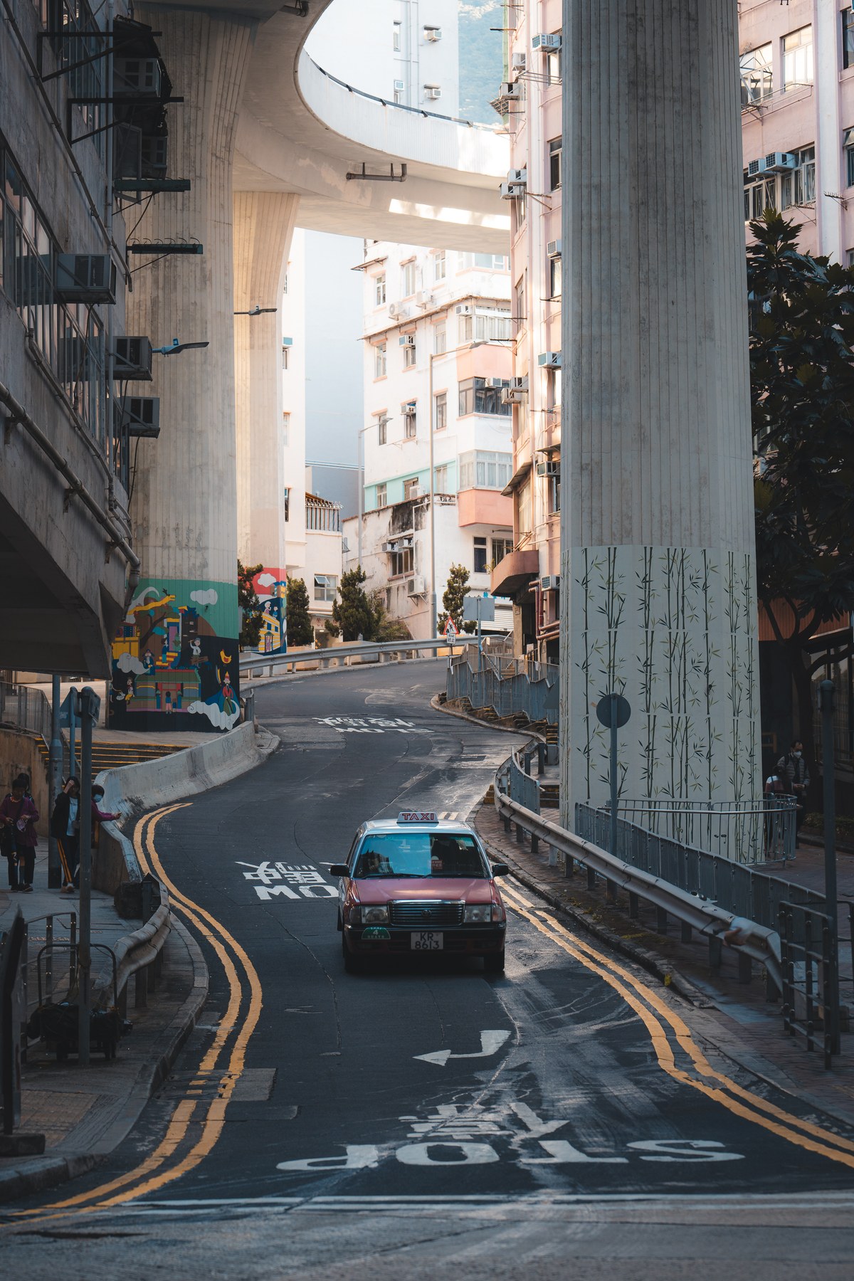 Rue en pente