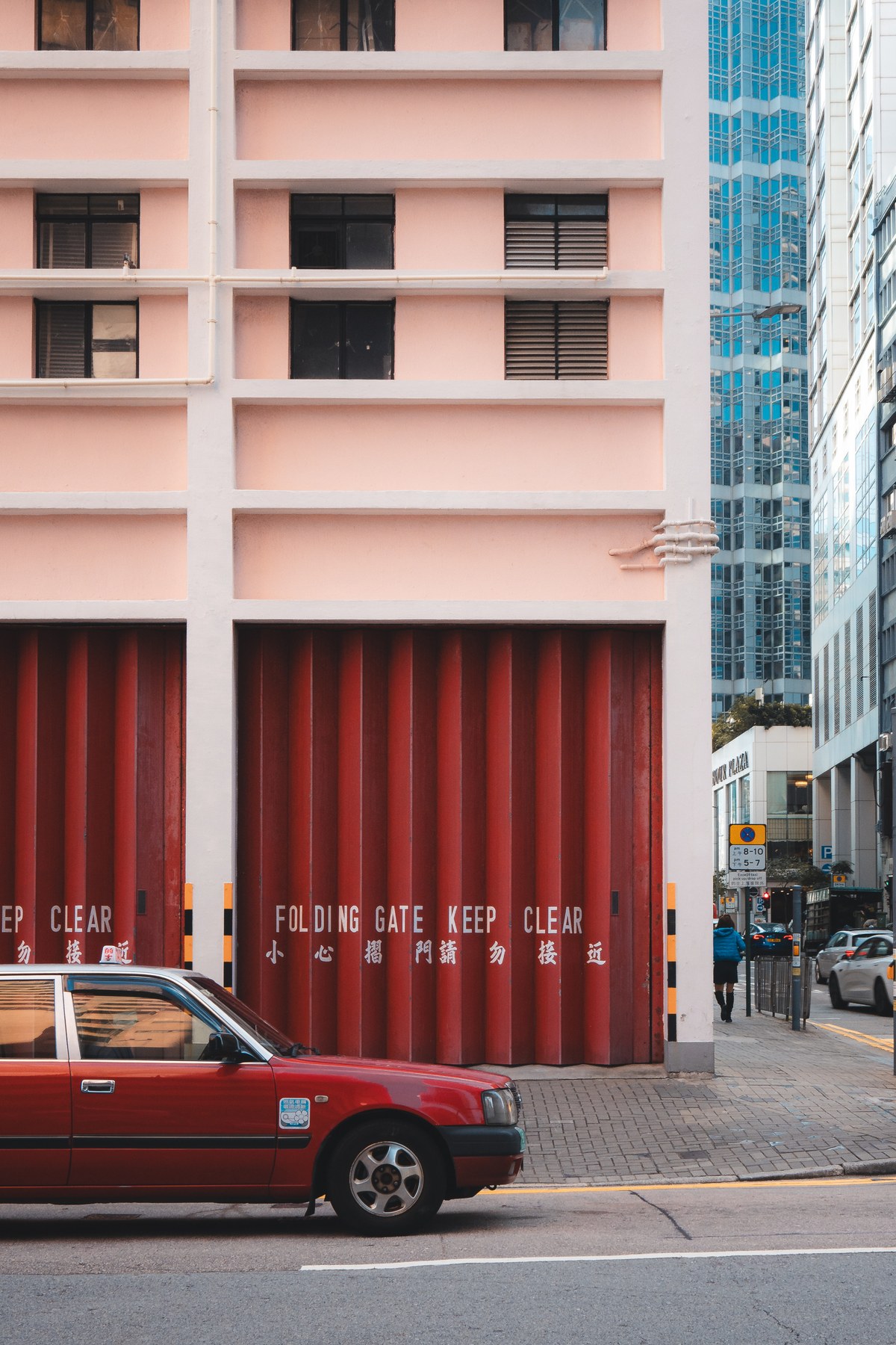 Taxi et facade