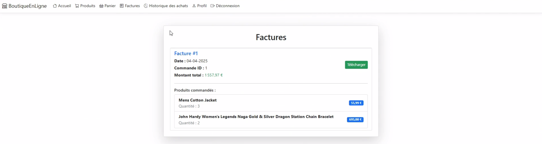 BoutiqueEnLigne — Application Web e-Commerce 2