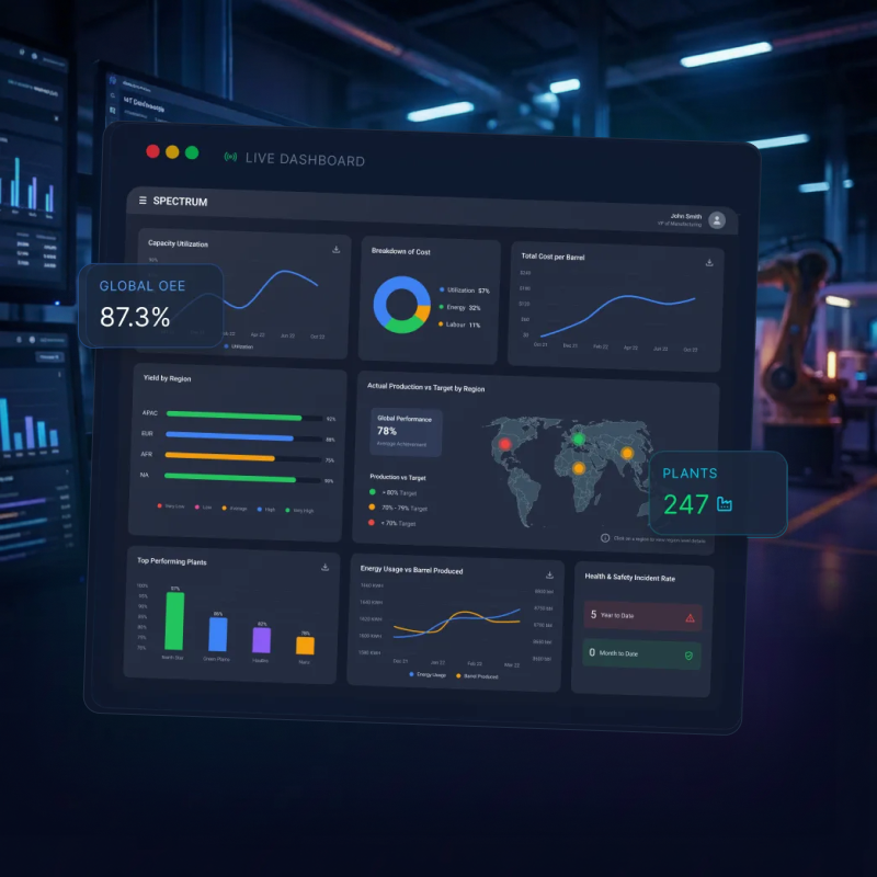 Manufacturing IoT Dashboard Redesign