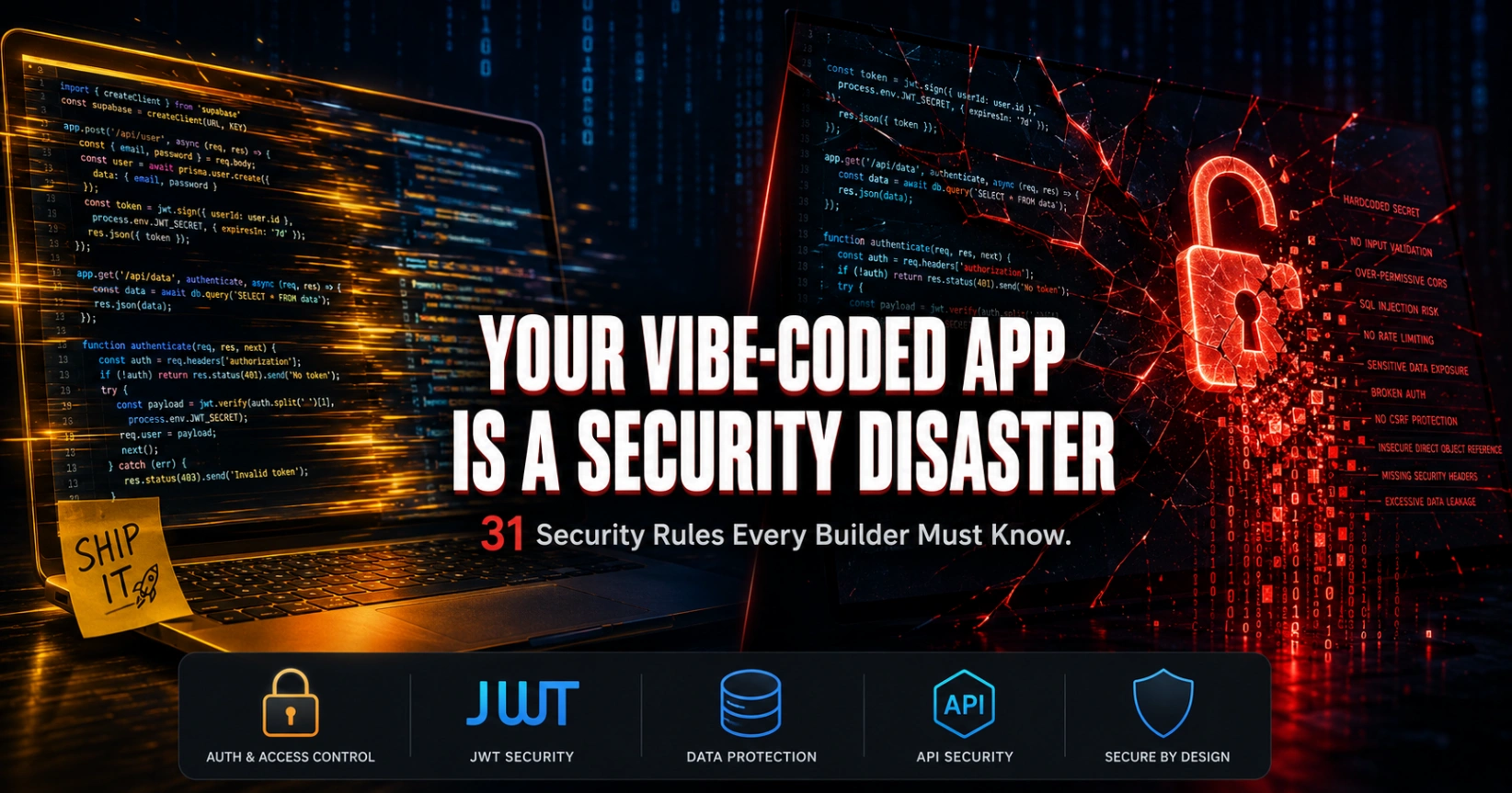 Your Vibe-Coded App Is a Security Disaster Waiting to Happen
