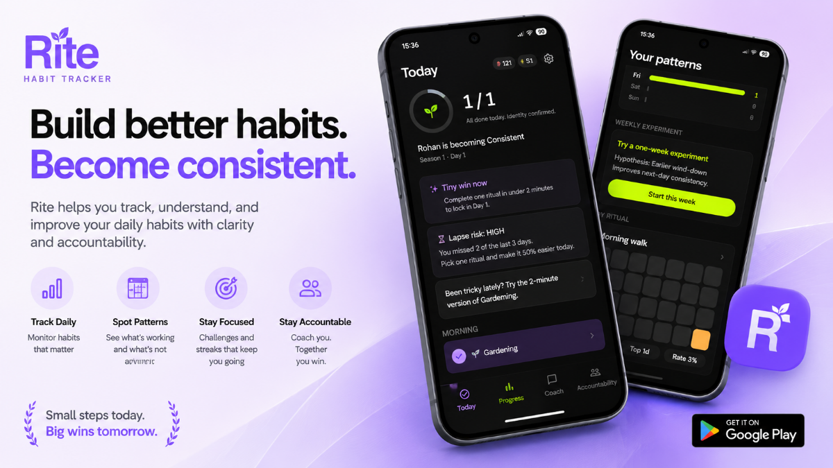 Rite: Habit Tracker & Streaks