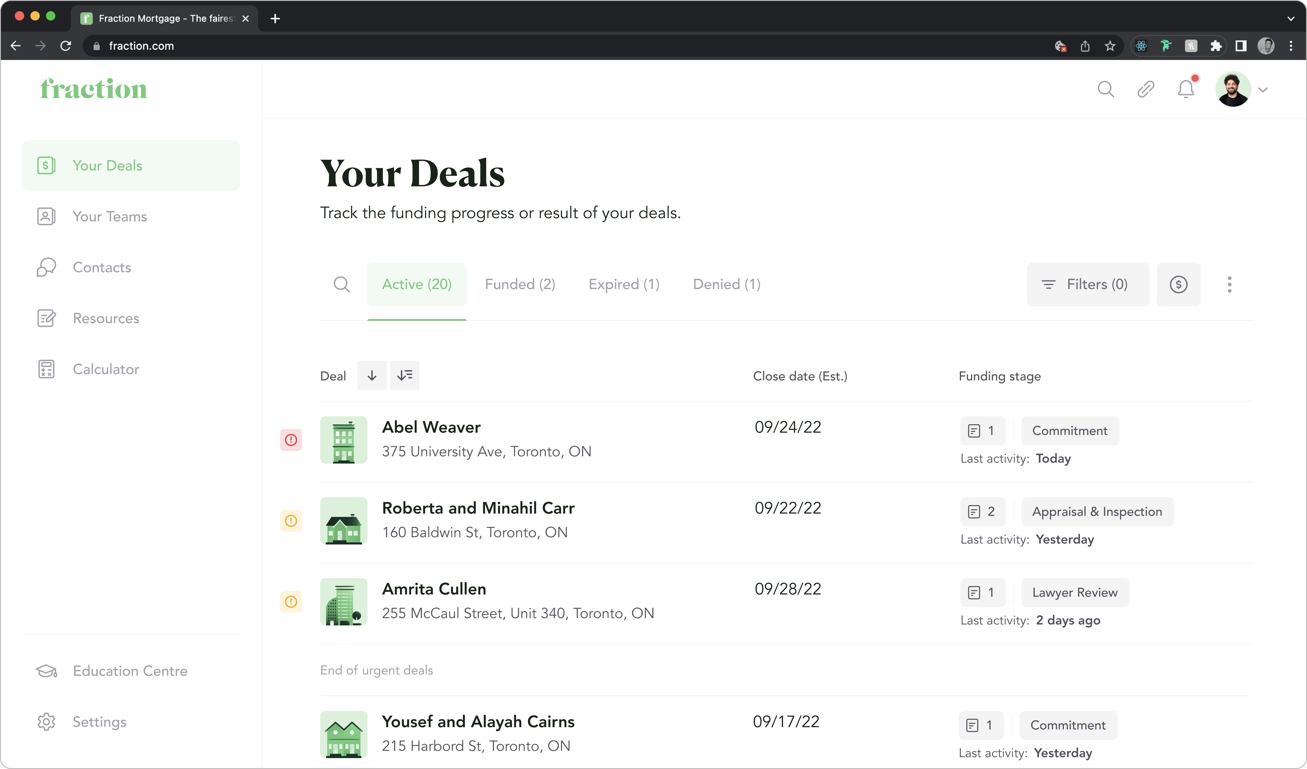 Broker Dashboard