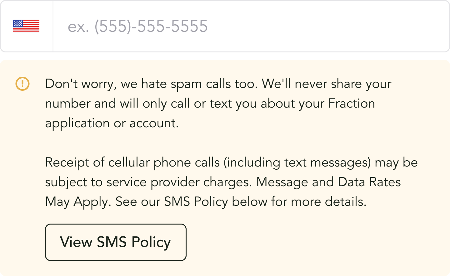 Phone Input Expanded
