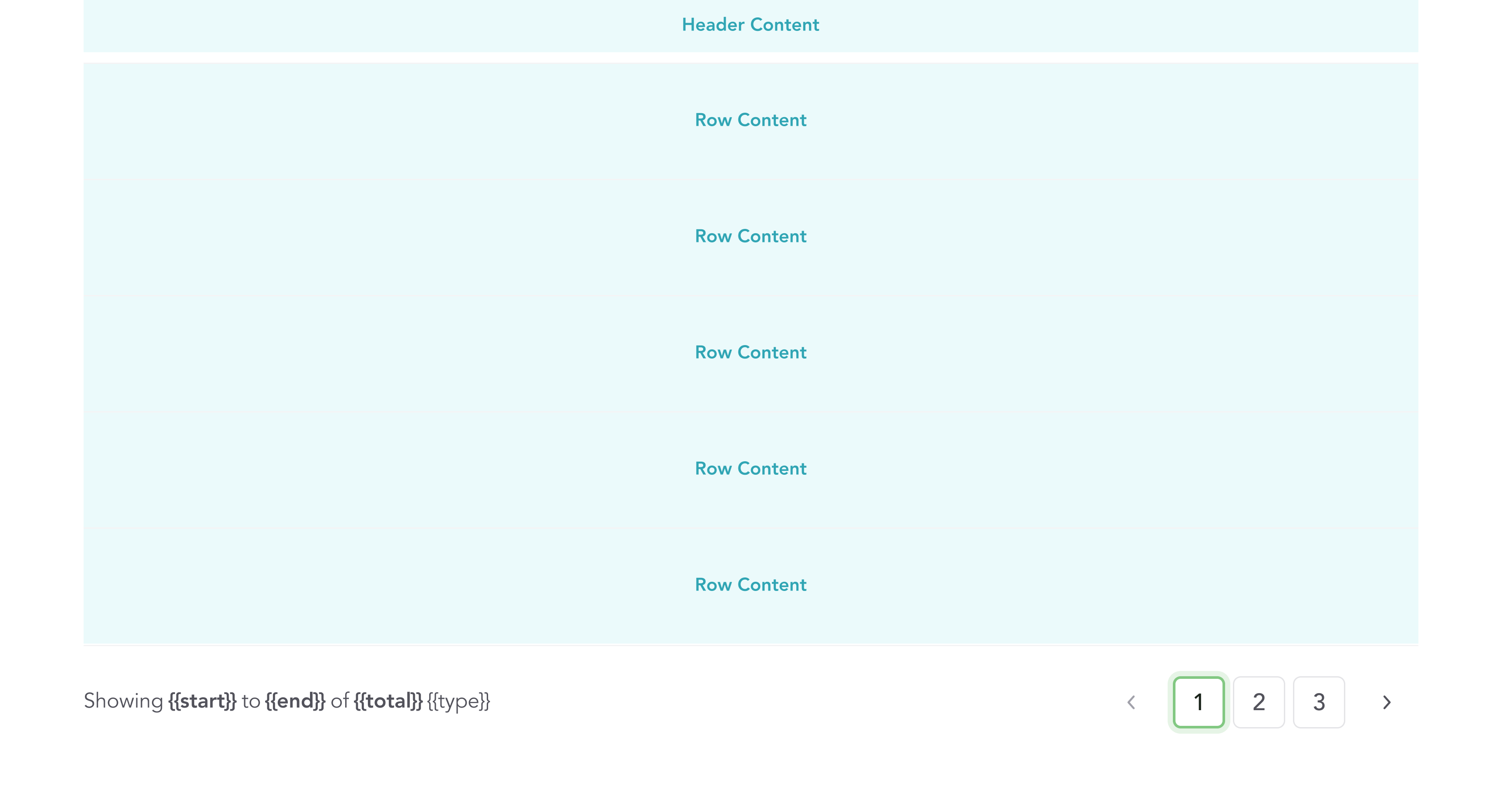 Table Template