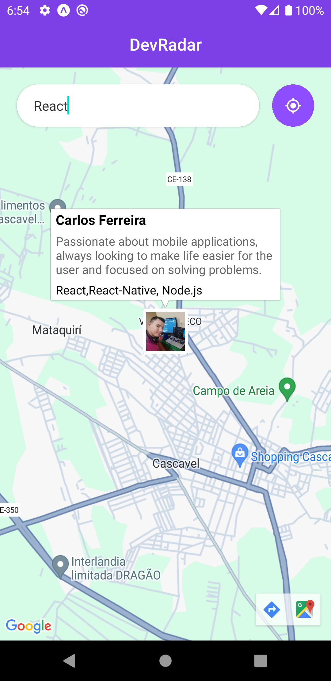 Dev radar