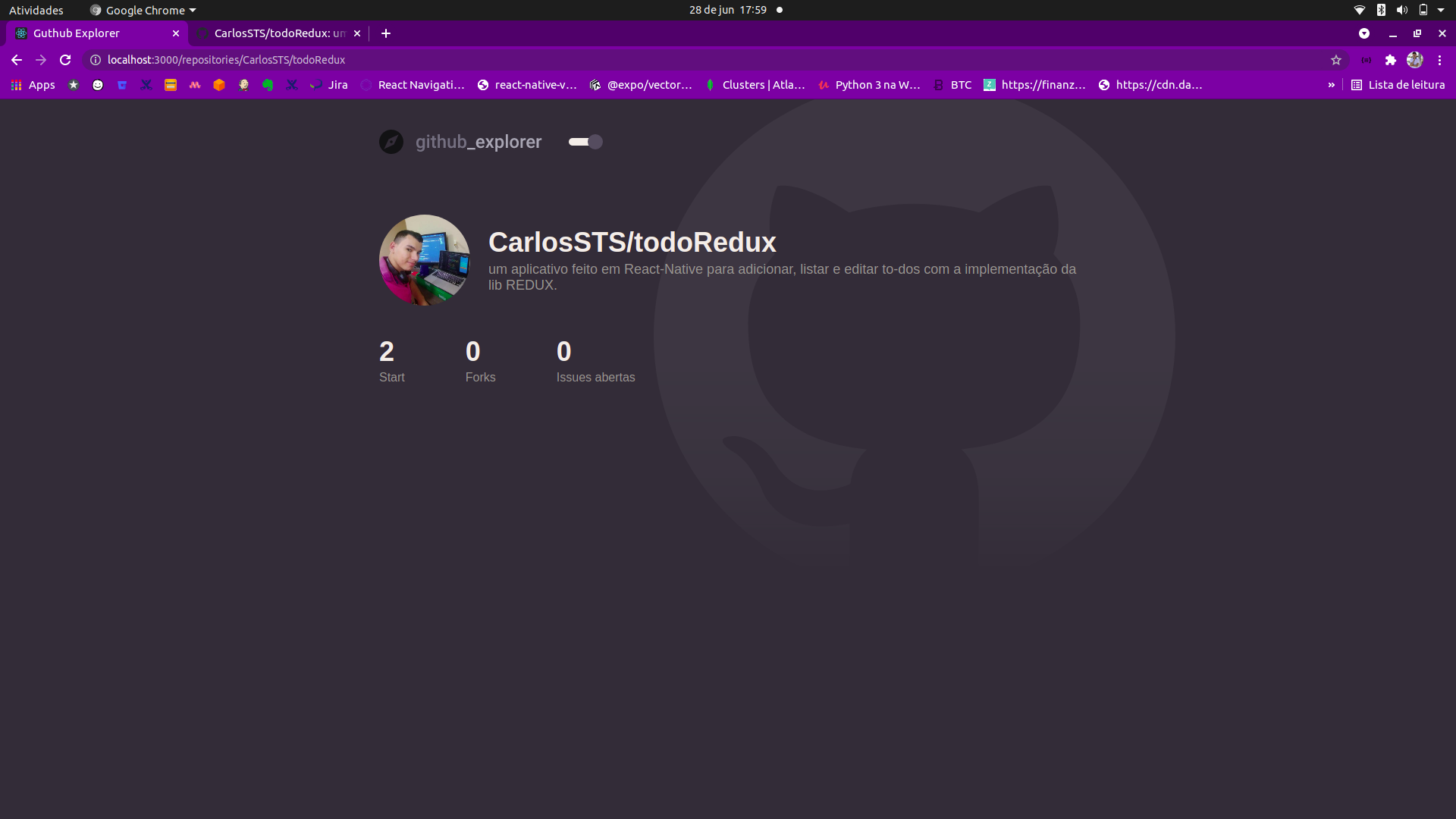 Github explorer