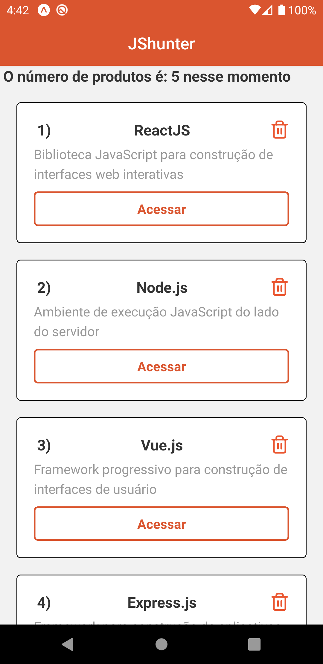 JShunter app