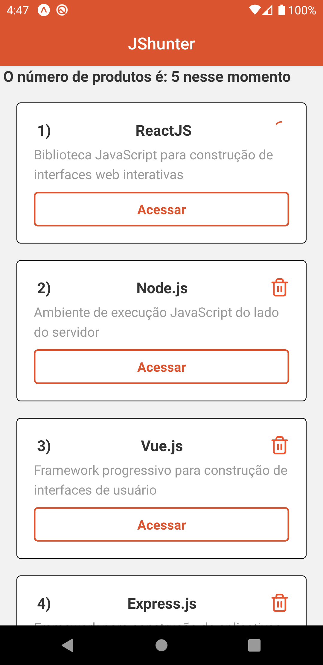 JShunter app