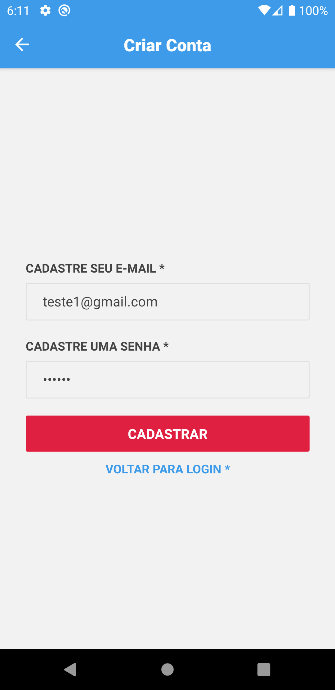 Login base app