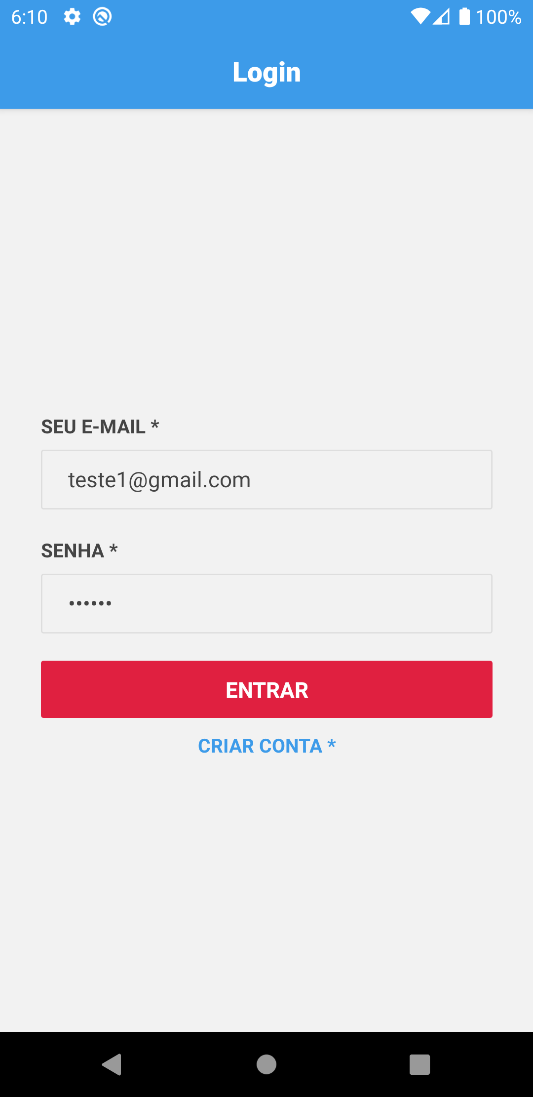 Login base app