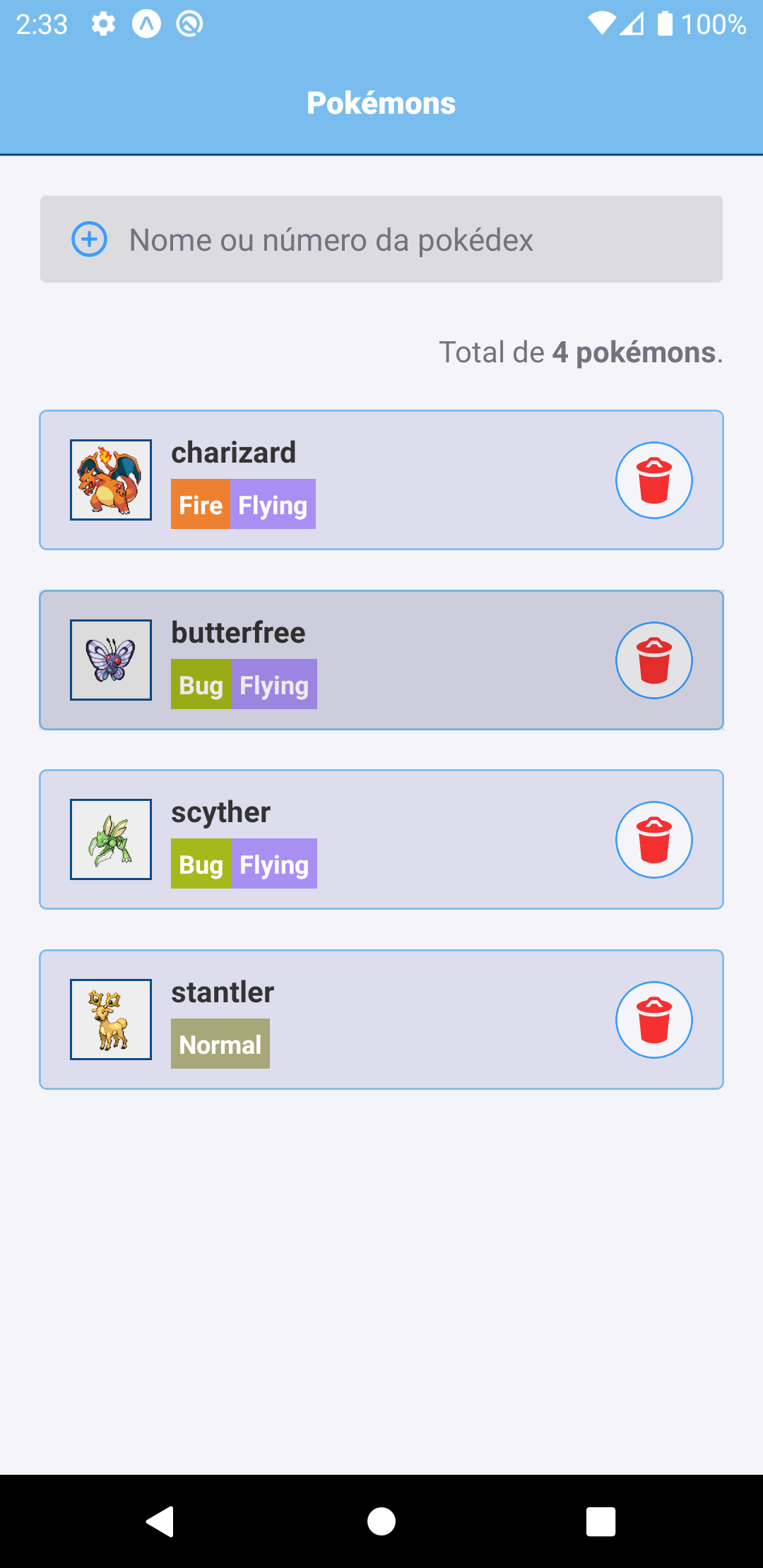 Pokémon app