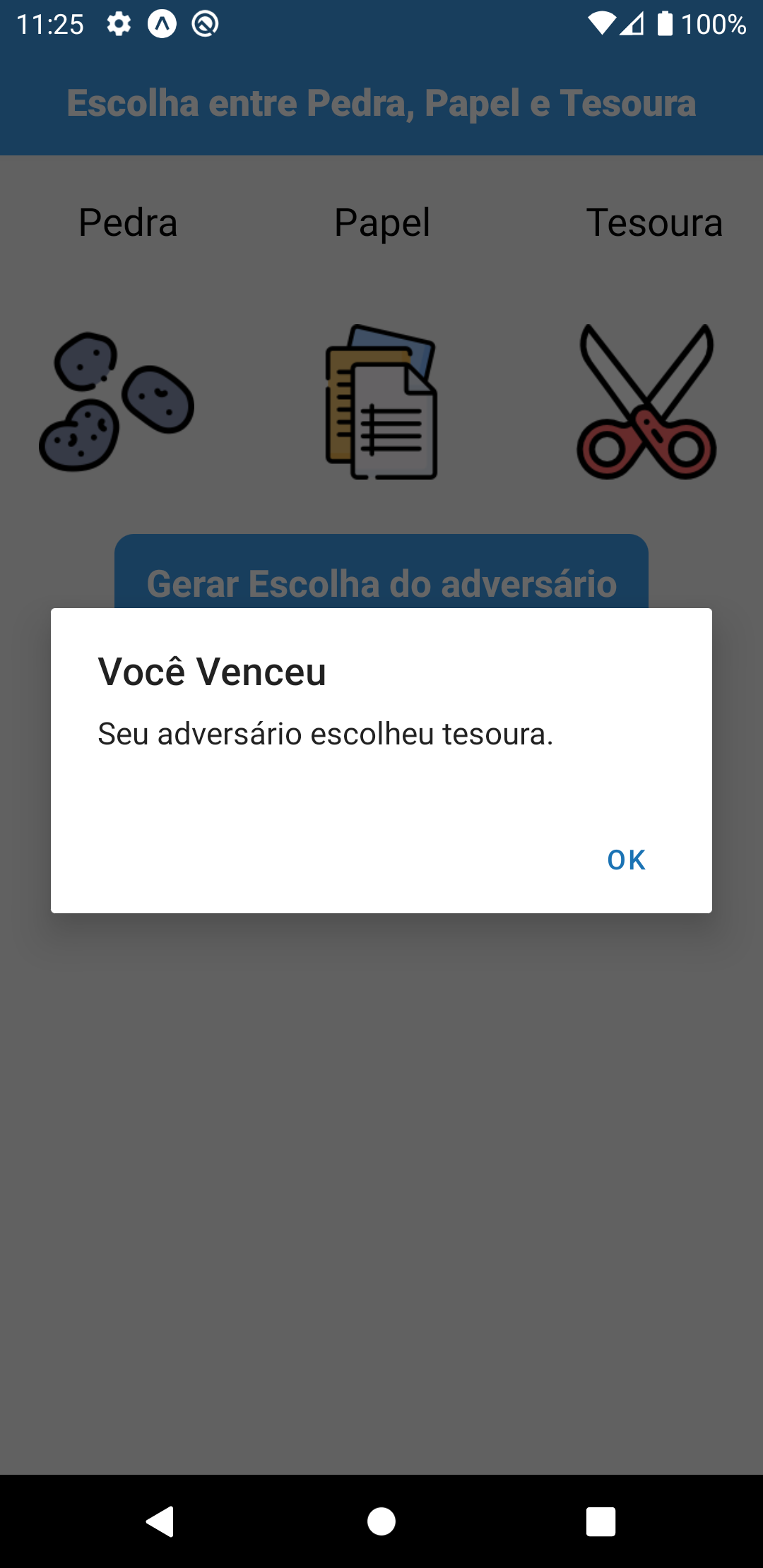 Pedra, papel tesoura