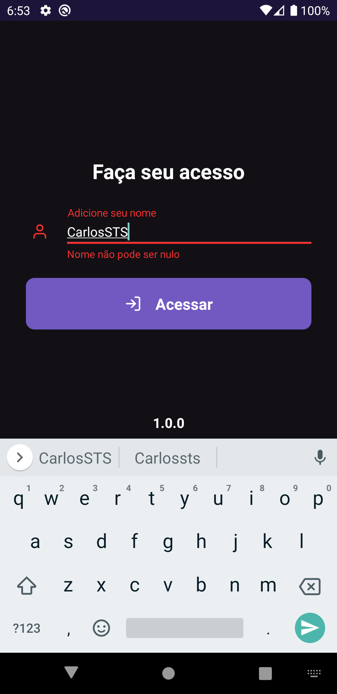 Skills class app