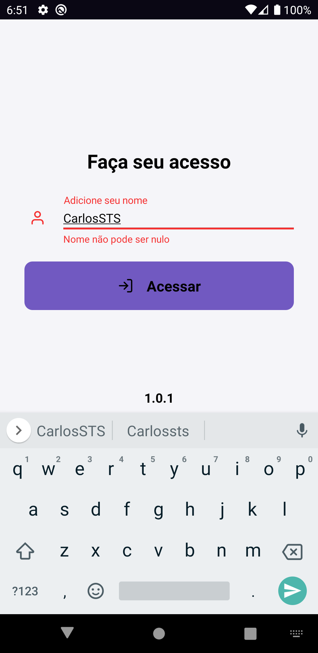 Skills class app