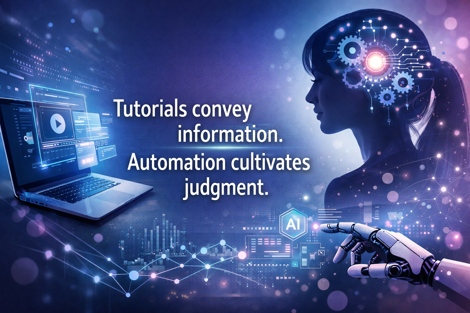 Automation cultivates judgement