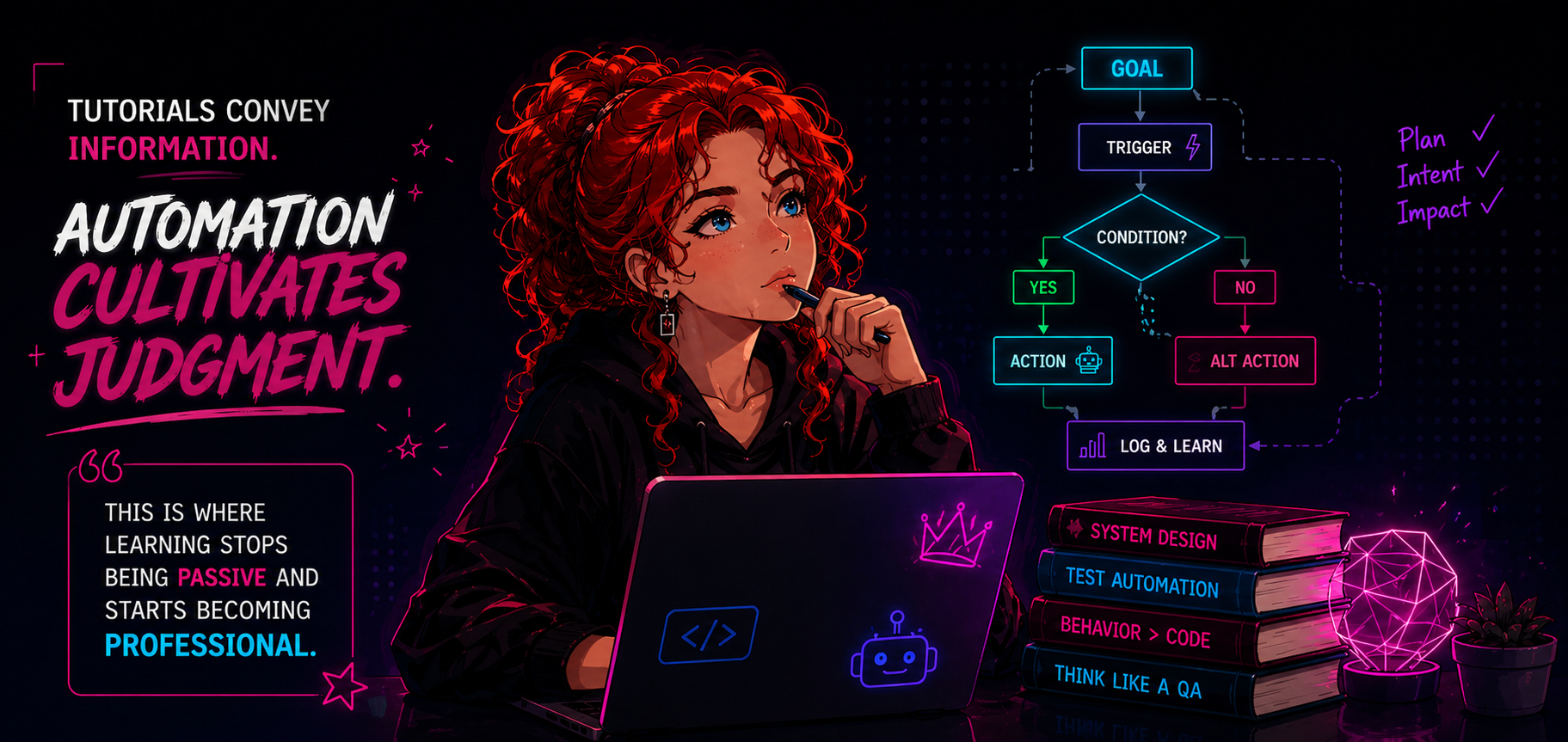 Automation cultivates judgement