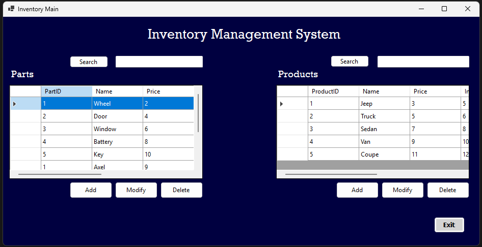 Inventory Management System
