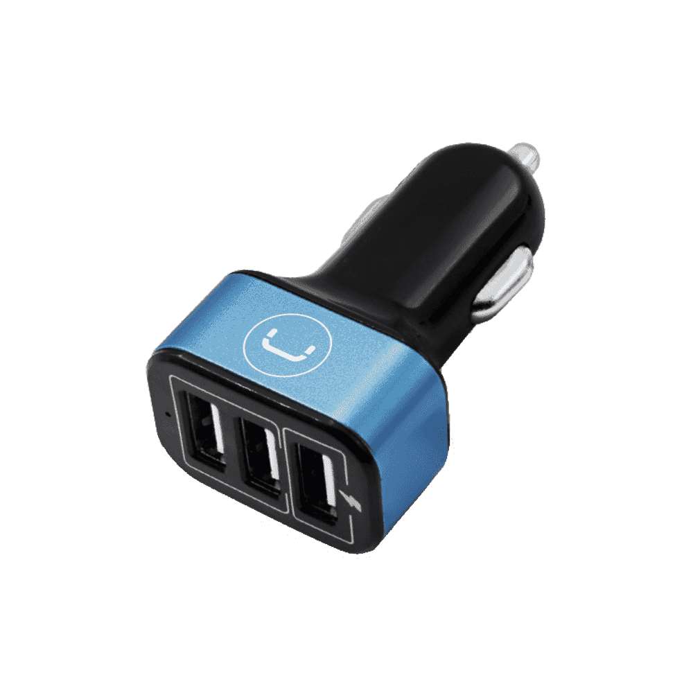 Cargador de Auto Unno Tekno PW5022BK 3 Puertos USB 6.0A