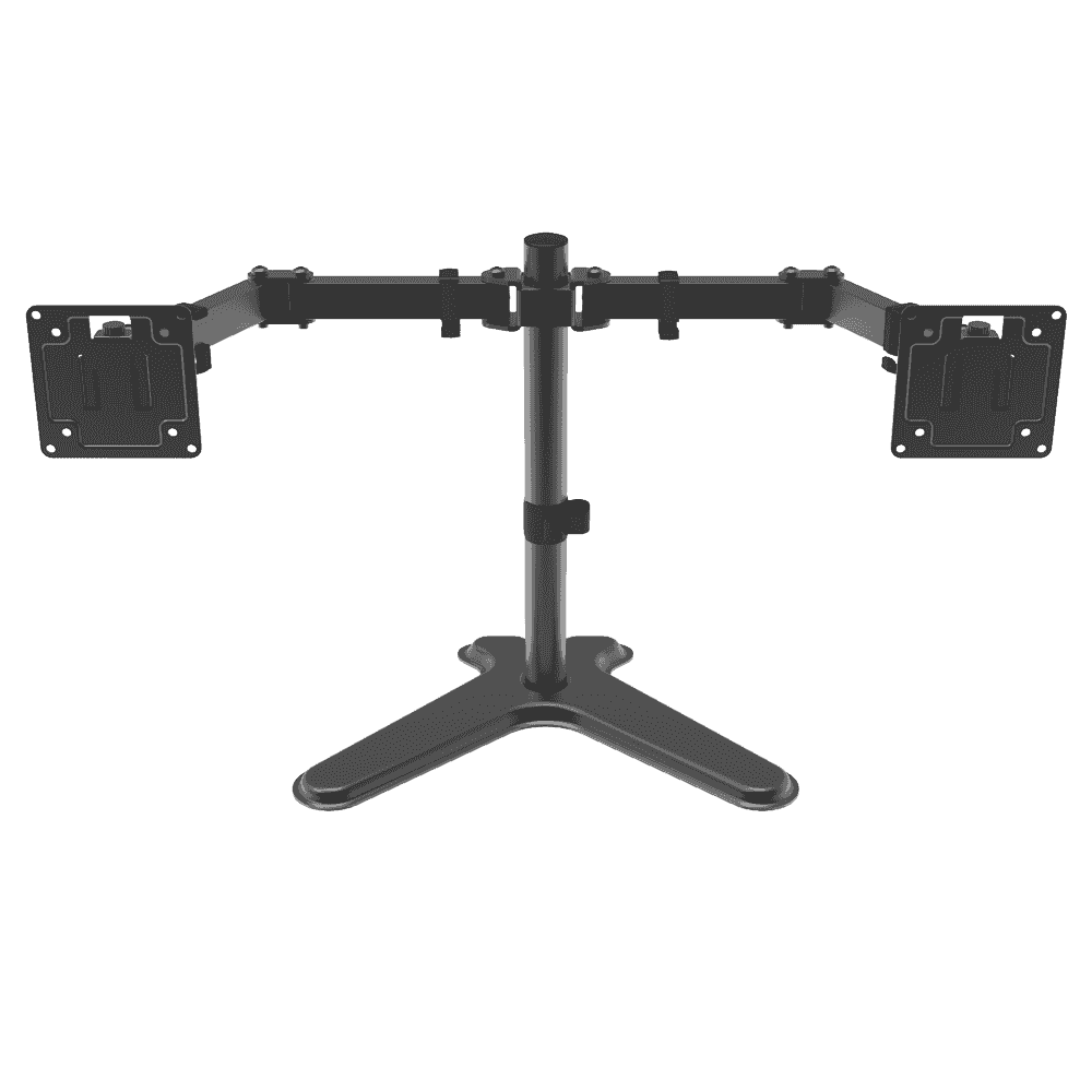 Soporte de Escritorio Unno Tekno TM8001BK para 2 Monitores con Organizador de Cables