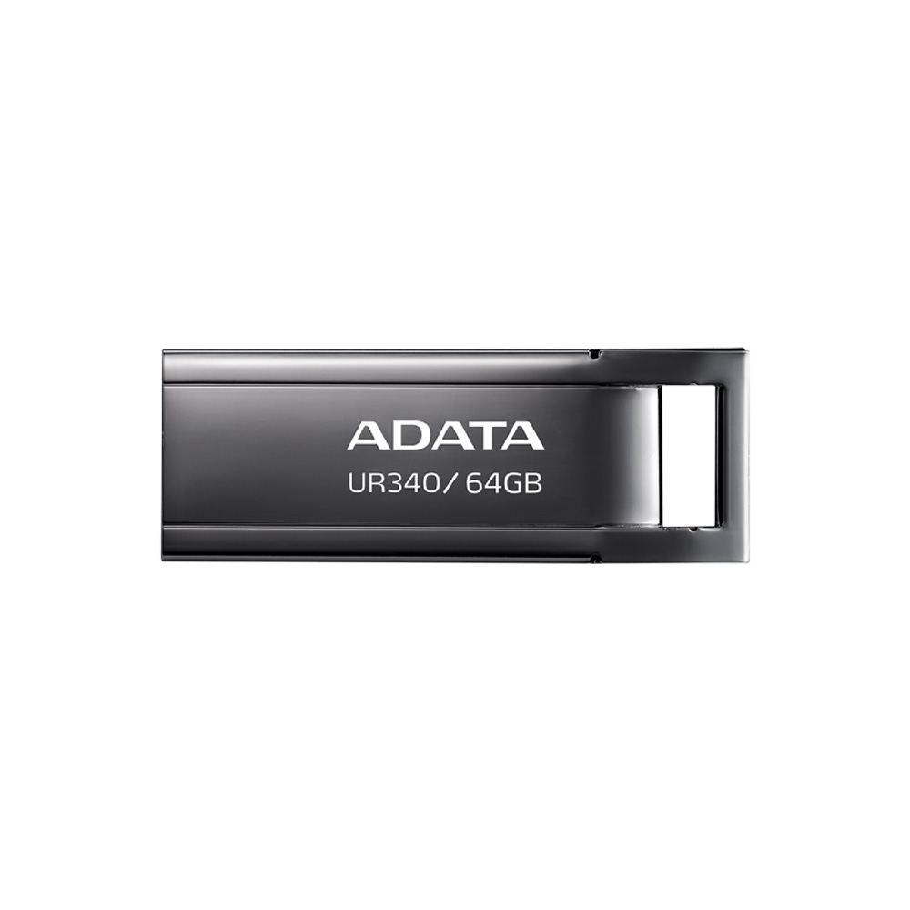 Pendrive ADATA UR340 64GB USB 3.2 Gen1 Metálico Negro