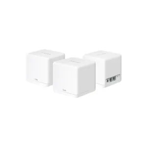 Extensor WiFi Mercusys Halo H30G WiFi 5 Mesh AC1300 Dual Band hasta 1300 Mbps 5GHz 2 Puertos Ethernet Gigabit Pack 3