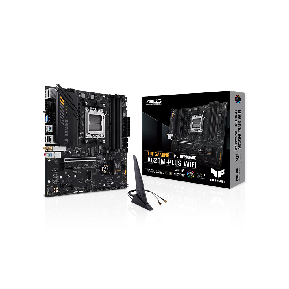 Mainboard ASUS TUF Gaming A620M-PLUS WiFi AM5 DDR5 WiFi 6 Bluetooth 5.3 AURA Sync RGB