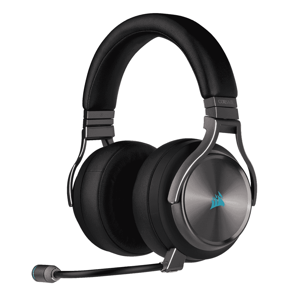 Headset Corsair Virtuoso RGB inalámbrico SE con micrófono Gamer Plomo
