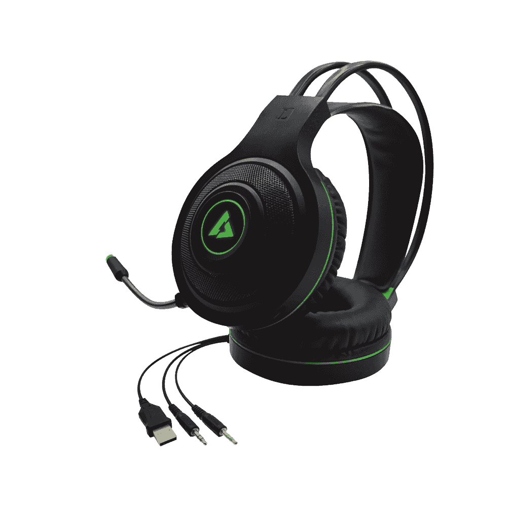 Headset Unno Tekno HS7235GN Brave BRV35 3.5mm USB 2.0