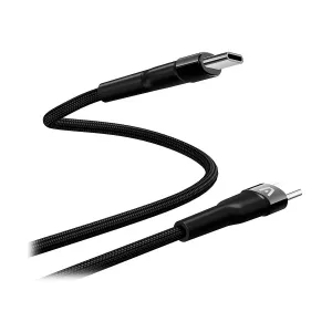 Cable Argom CB-0050BK USB-C a USB-C 100W Nylon Braided Dura Speed 3.0m Negro