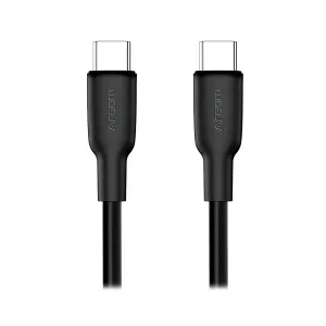 Cable Argom CB0070 Silicona USB-C a USB-C 65W 1.8m Dura Flex Negro