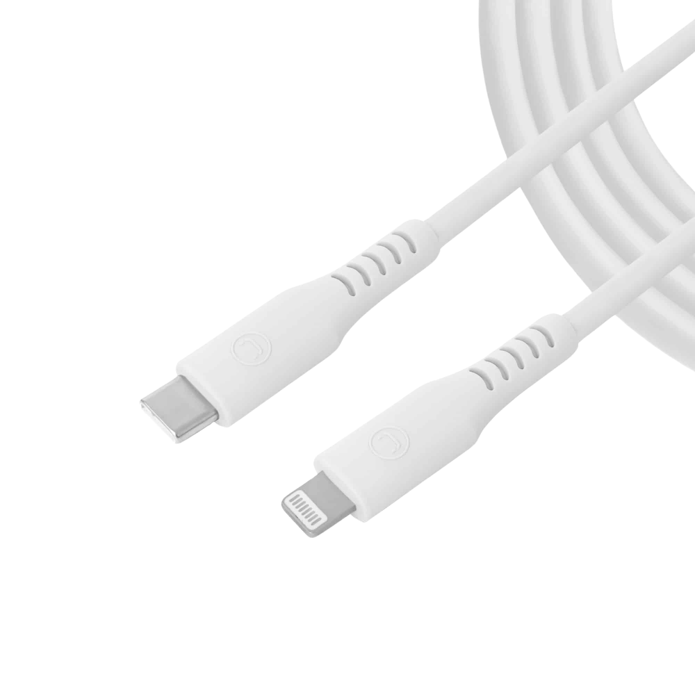 Cable Unno Tekno CB4074WT USB Tipo C a Lightning PD20W 1.5 metros Blanco