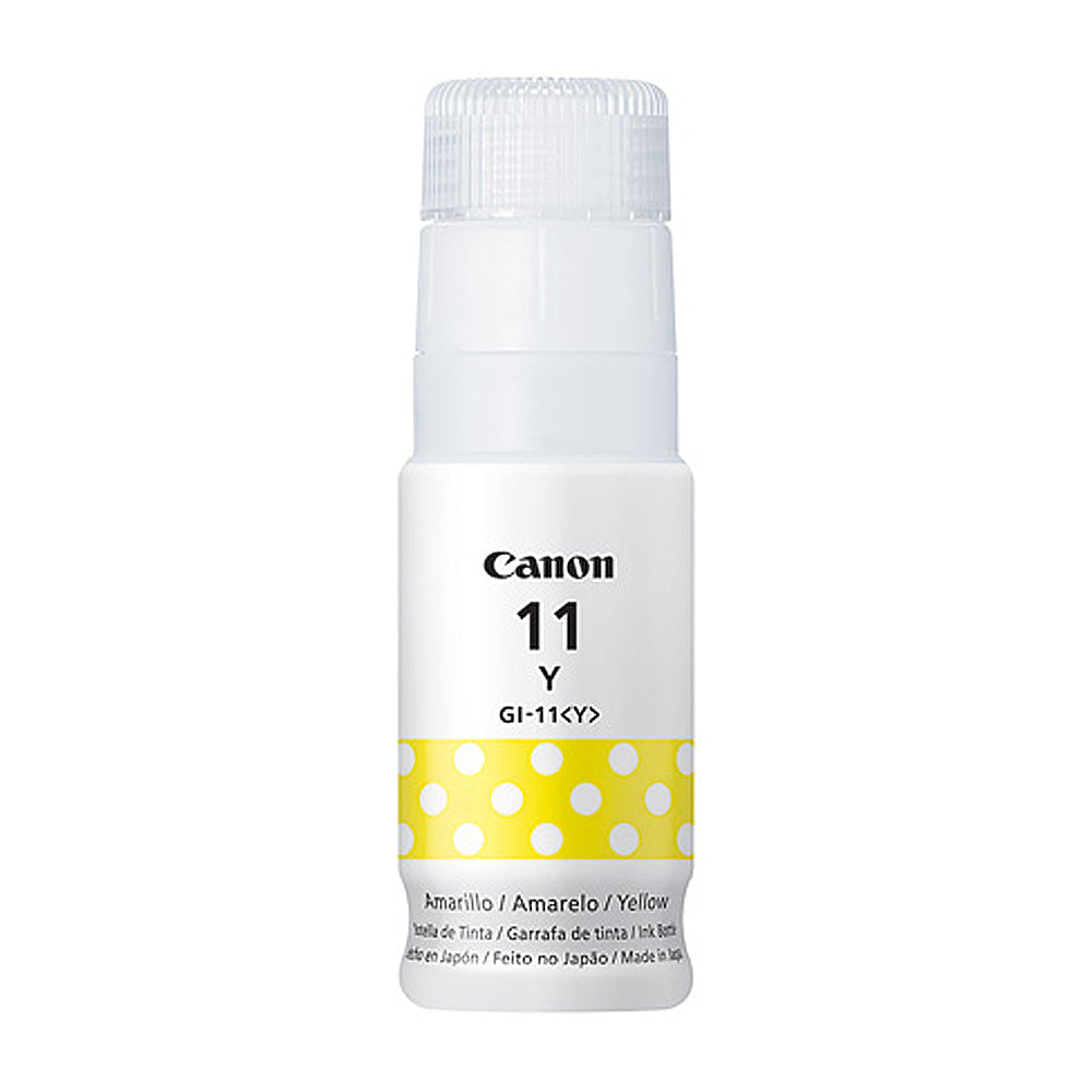Insumo de Impresión Canon Botella de Tinta GI11Y Amarillo 7700 Páginas para G2160/G3160