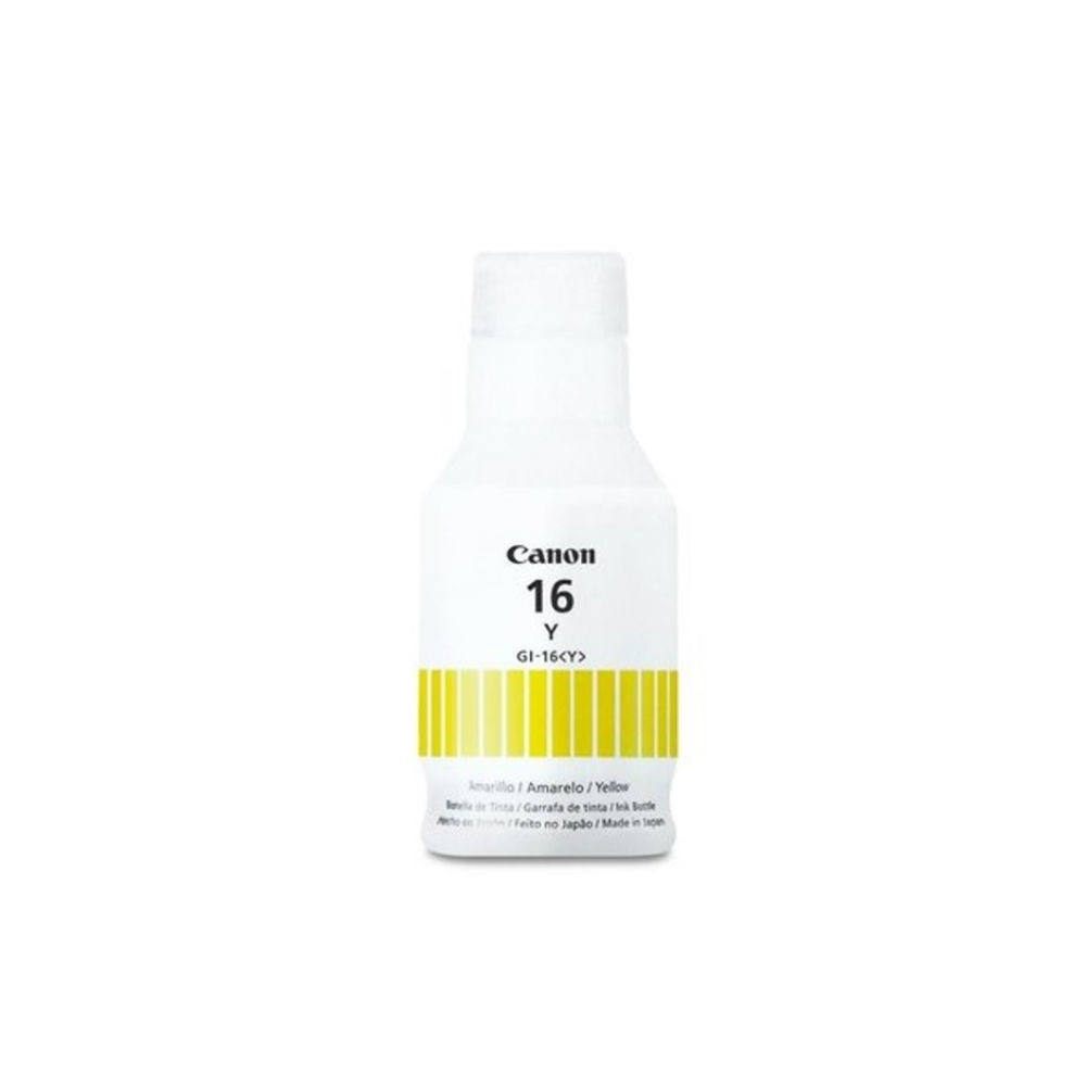 Insumo de Impresión Canon Botella de Tinta GI16Y Amarillo 14000 Páginas para GX6010/GX7010