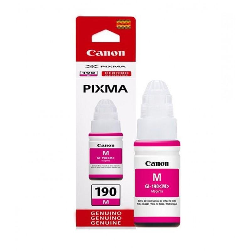 Botella de Tinta Canon GI190M Magenta para G1100/G2100/G3100 7000 Páginas