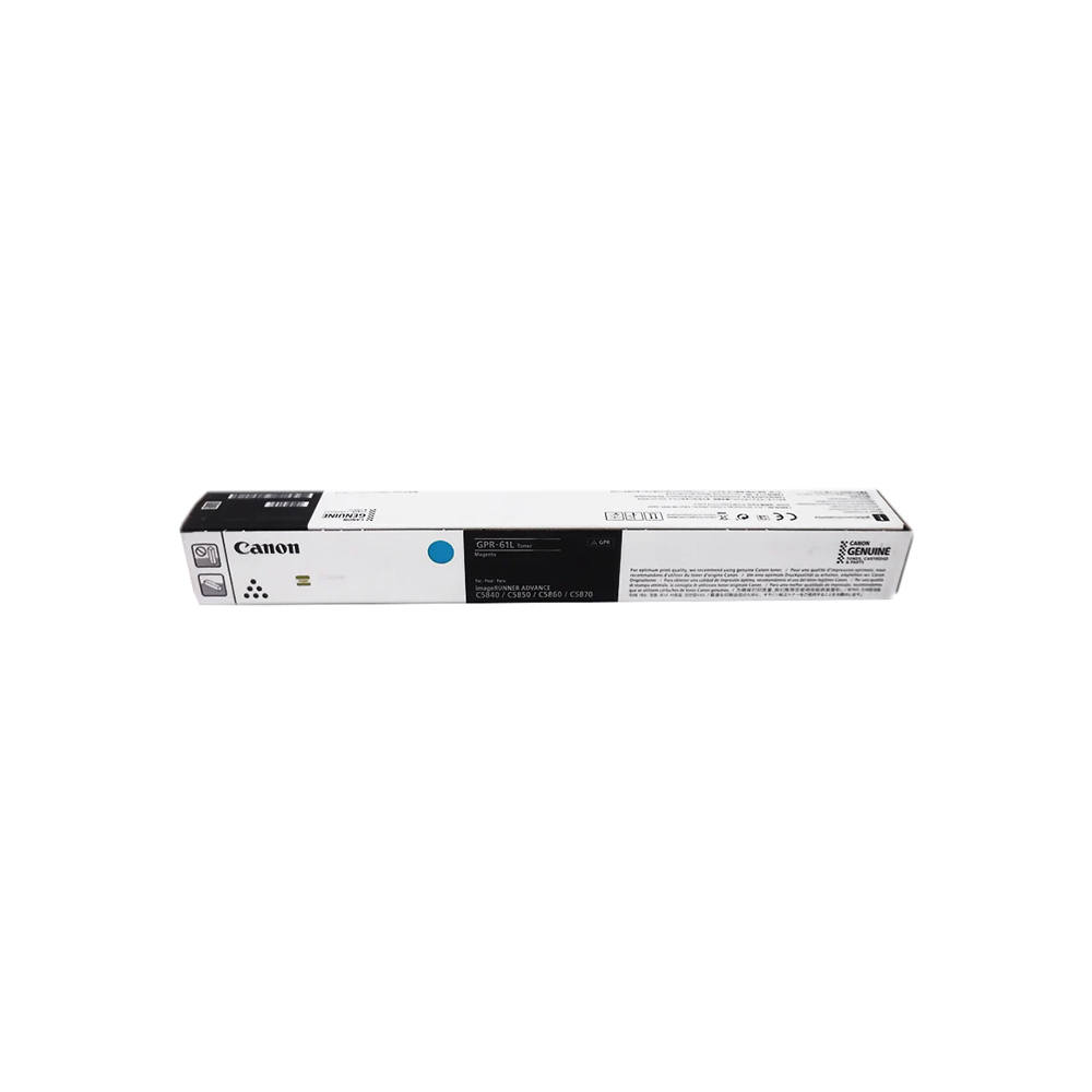 Tóner Canon GPR-61L Cyan para C5850i/C5840i Rendimiento 26000 Páginas