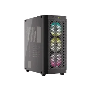 Corsair Case ATX 480T RGB Airflow Tempered Glass USB 3.2 3 Ventiladores Negro