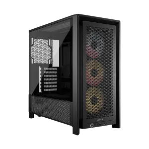 Corsair Case Frame 4000D RS ARGB Mid-Tower Tempered Glass USB-C 2xUSB-A Negro